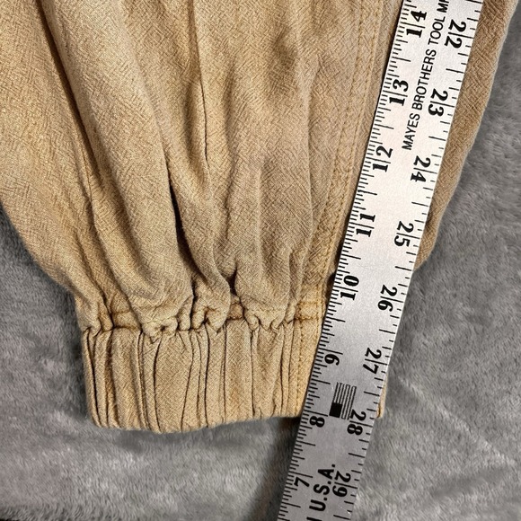 Urban Outfitters Oversized Beige Linen Blend Utility Joggers Womens S  Pockets - Picture 10 of 14